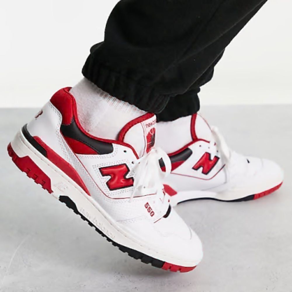 New Balance 550 White Red Black